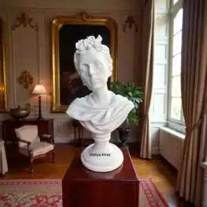 Ham Polyester Frida Kahlo Büstü : Boyanabilir Heykel Objesi