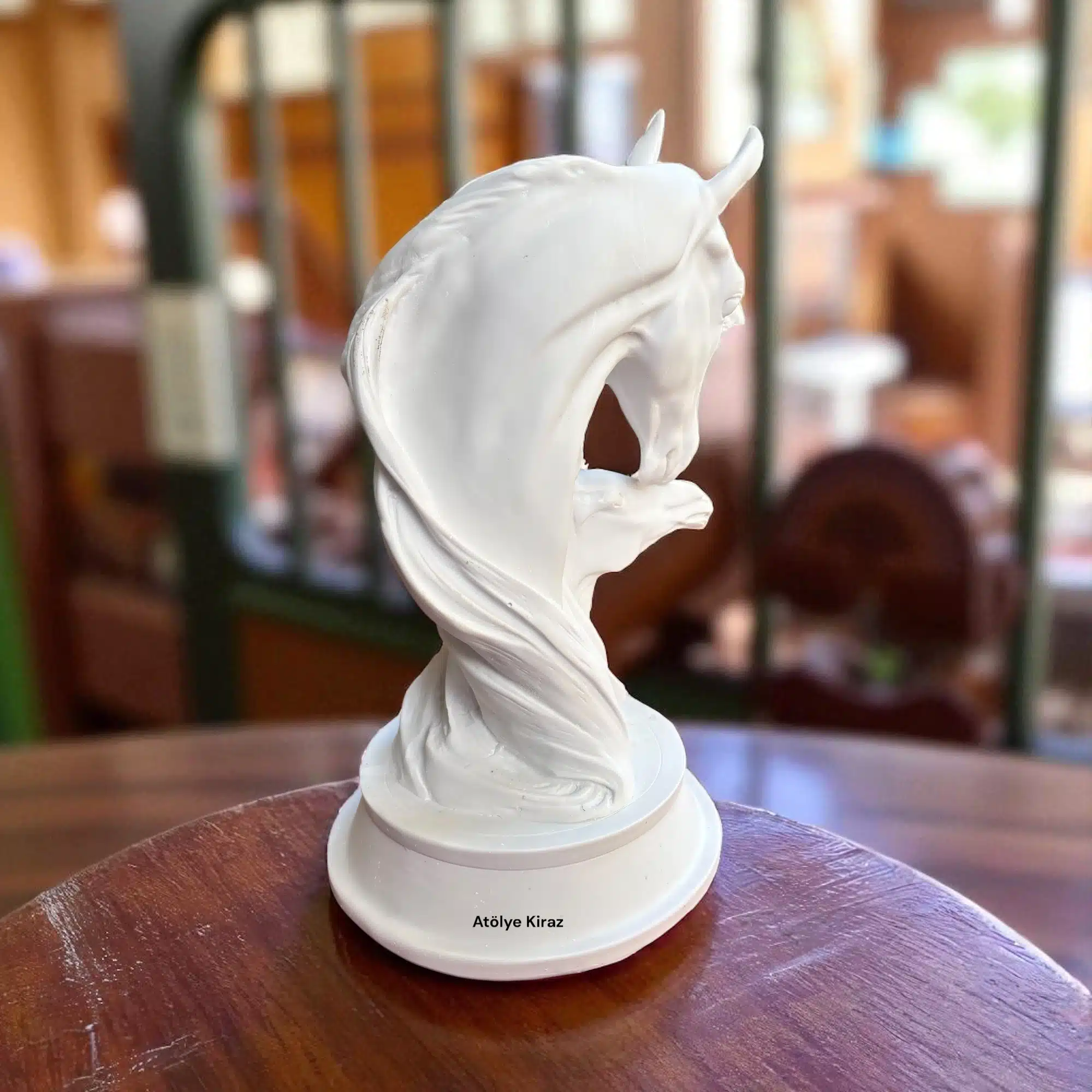 Yavrulu At Heykeli | Dekoratif Obje | 16x21x28 cm 3 Yavrulu At Heykeli | Dekoratif Obje