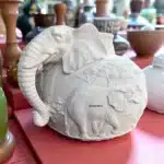 Fil Figürlü Vazo | Dekoratif Vazo