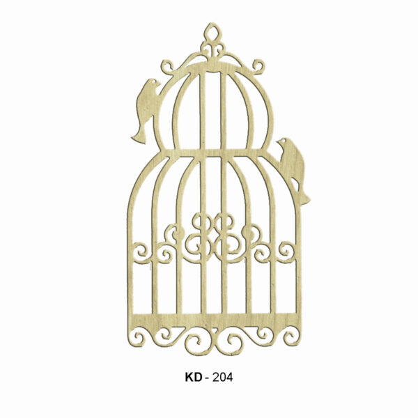 KD204 Ahşap Paket Süs- Kuş Kafesi