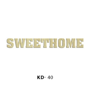 KD40 Ahşap Paket Süs-Sweet Home Yazısı