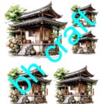 KST069-BHC | Koyu Zemin Sulu Transfer Kağıdı-24x33 cm