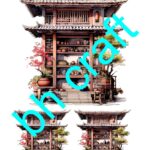 KST071-BHC | Koyu Zemin Sulu Transfer Kağıdı-24x33 cm