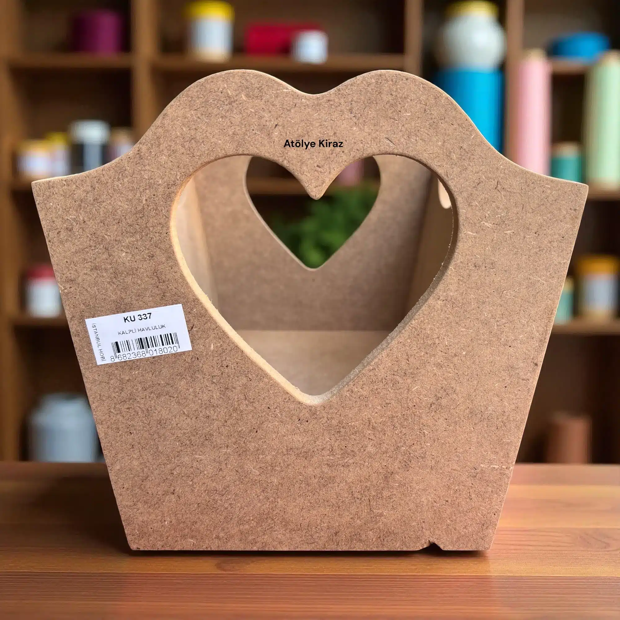 Ham Ahşap Kalpli Havluluk Kutusu : Boyanabilir Mutfak ve Banyo Düzenleyici 5 Ham Ahşap Kalpli Havluluk Kutusu : Boyanabilir Mutfak ve Banyo Düzenleyici