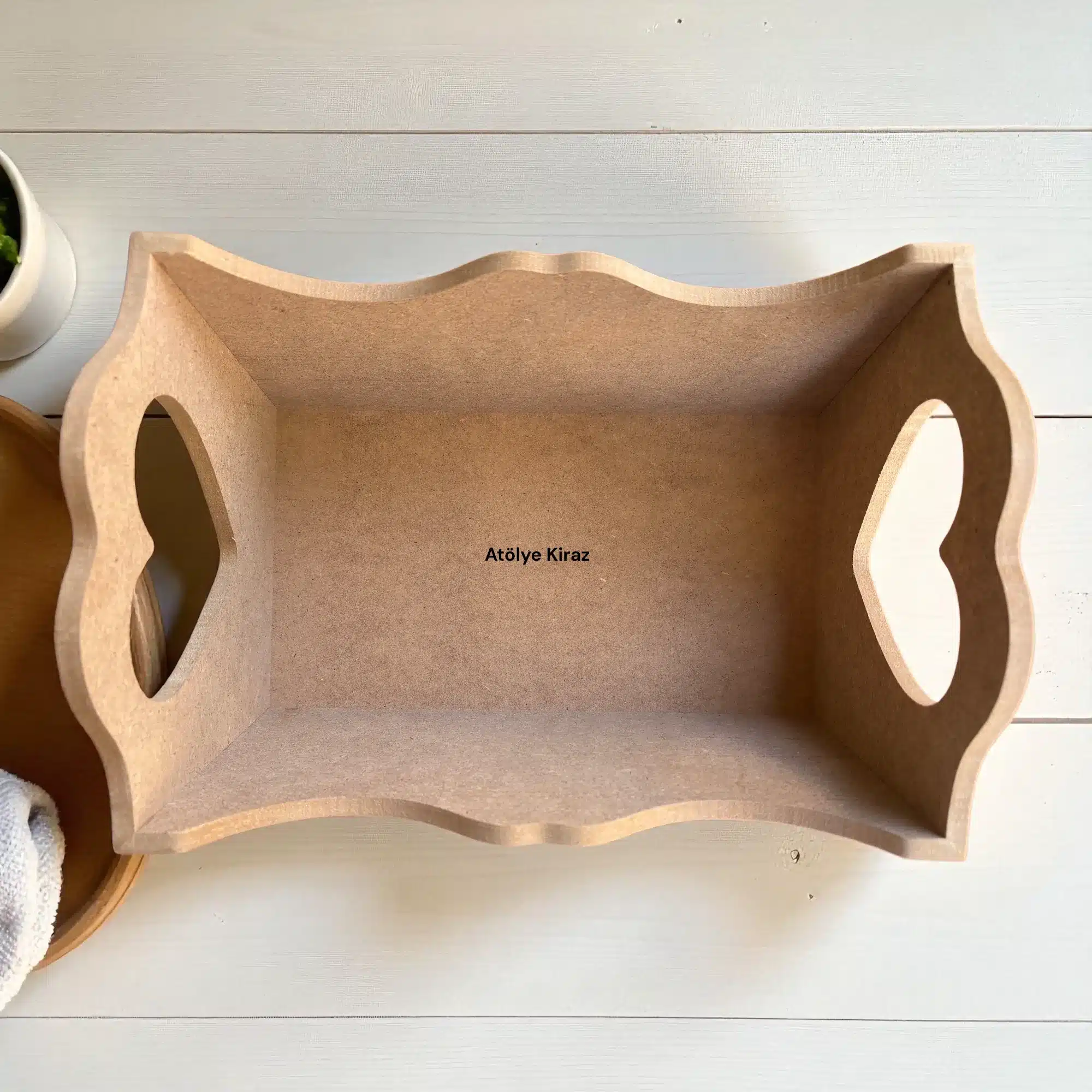 Ham Ahşap Kalpli Havluluk Kutusu : Boyanabilir Mutfak ve Banyo Düzenleyici 4 Ham Ahşap Kalpli Havluluk Kutusu : Boyanabilir Mutfak ve Banyo Düzenleyici