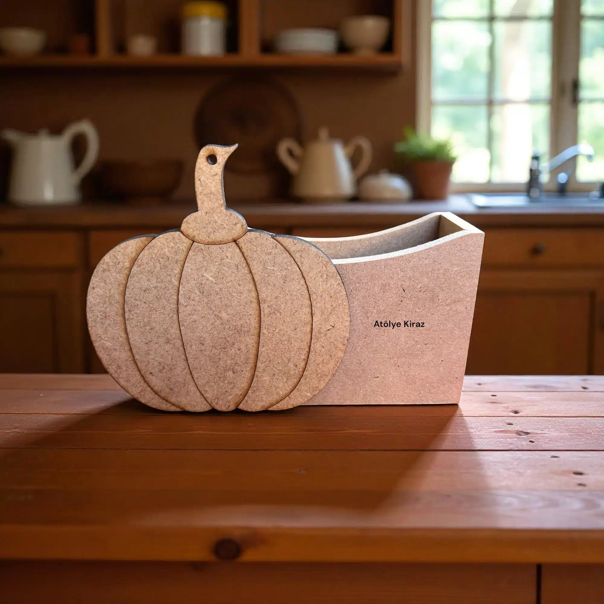 Ham Ahşap Kabak Figürlü Bardak Altlığı : Sonbahar Temalı Boyanabilir Mutfak Dekoru 3 Ham Ahşap Kabak Figürlü Bardak Altlığı : Sonbahar Temalı Boyanabilir Mutfak Dekoru