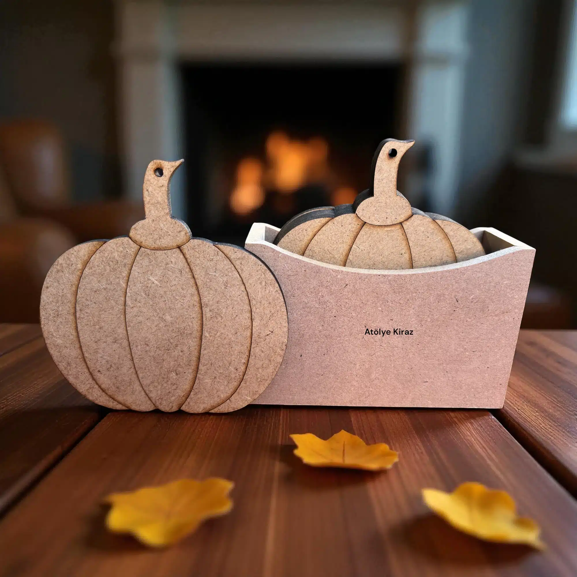 Ham Ahşap Kabak Figürlü Bardak Altlığı : Sonbahar Temalı Boyanabilir Mutfak Dekoru 1 Ham Ahşap Kabak Figürlü Bardak Altlığı : Sonbahar Temalı Boyanabilir Mutfak Dekoru