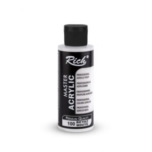 Rich Master Acrylic-Akrilik Boya 120 ml  100 Beyaz
