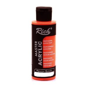 Rich Master Acrylic-Akrilik Boya 120 ml  11376 Floresan Kırmızı