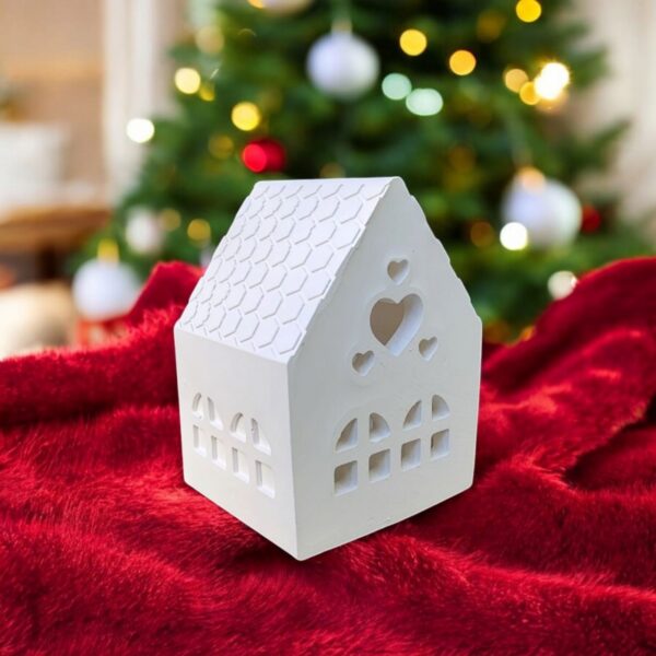Işıklı Kalp Ev (Pilli tealight dahil) 5x5,5x8m - Görsel 3