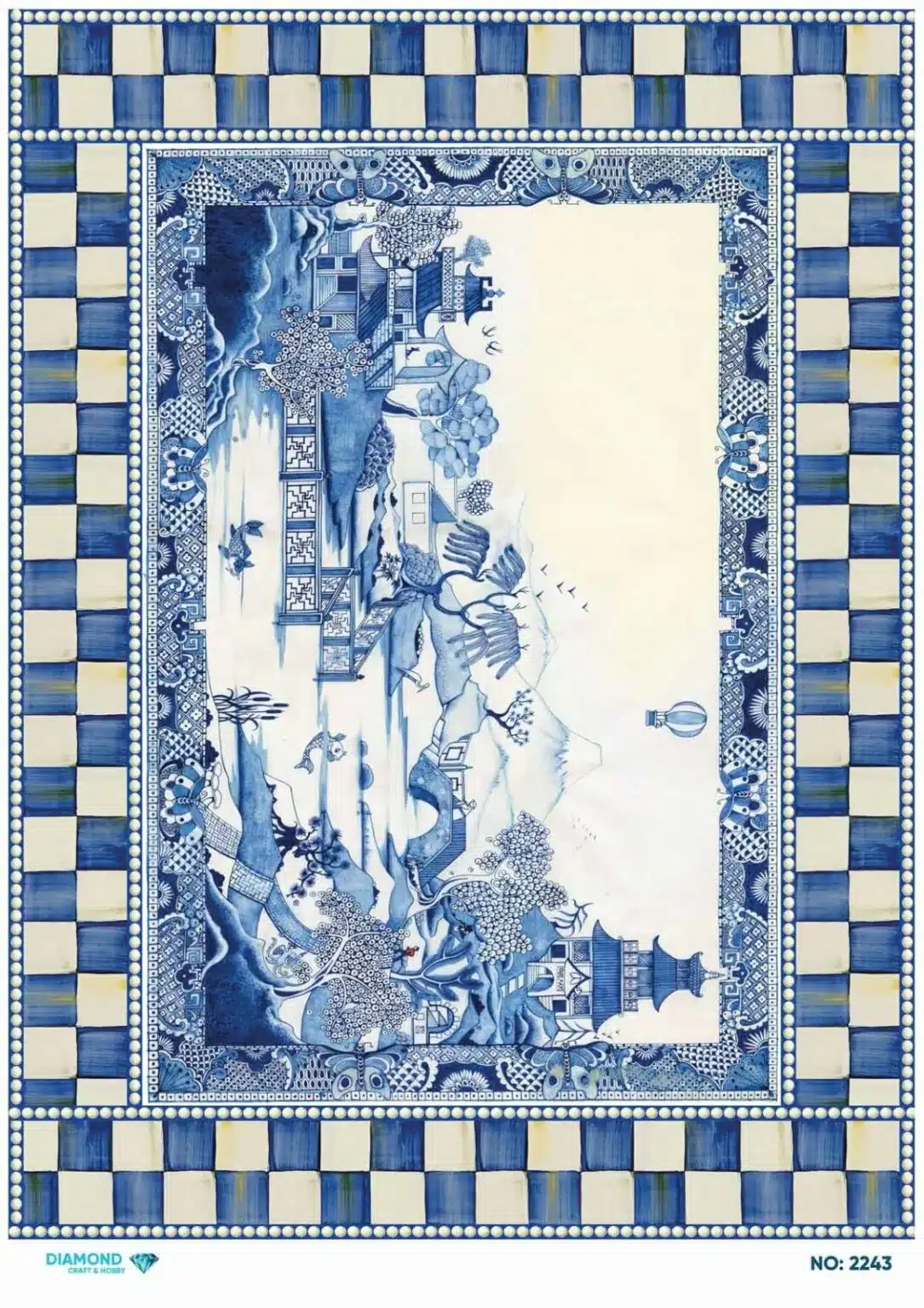 PD2243-DM | Pirinç Dekopaj Kağıdı (29x42 cm) | Köy Görünümü Temalı 1 PD2243-DM | Pirinç Dekopaj Kağıdı (29x42 cm) | Köy Görünümü Temalı