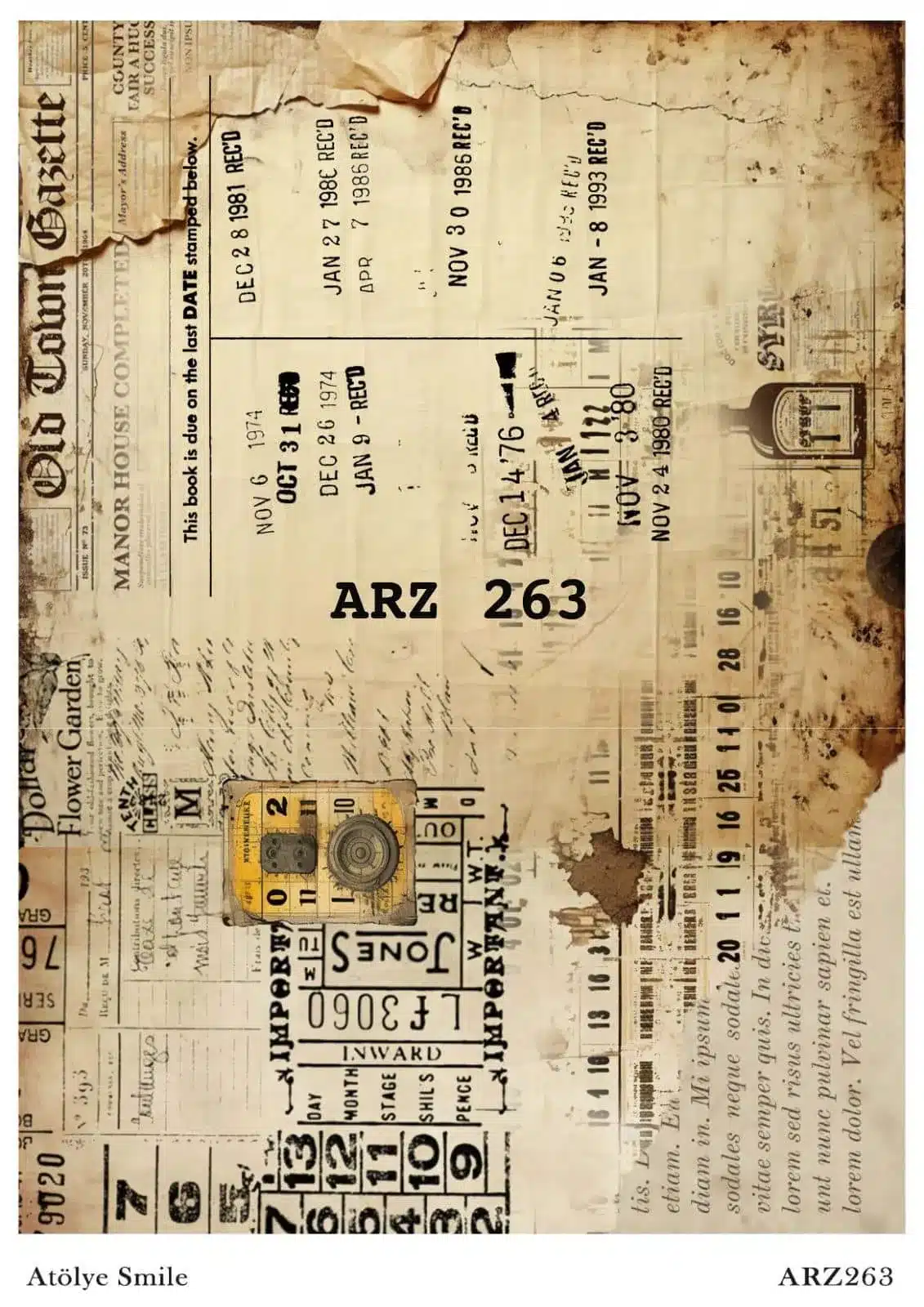 PD263-ARZ | Pirinç Dekopaj Kağıdı (29x42 cm) 1 PD263-ARZ | Pirinç Dekopaj Kağıdı (29x42 cm)