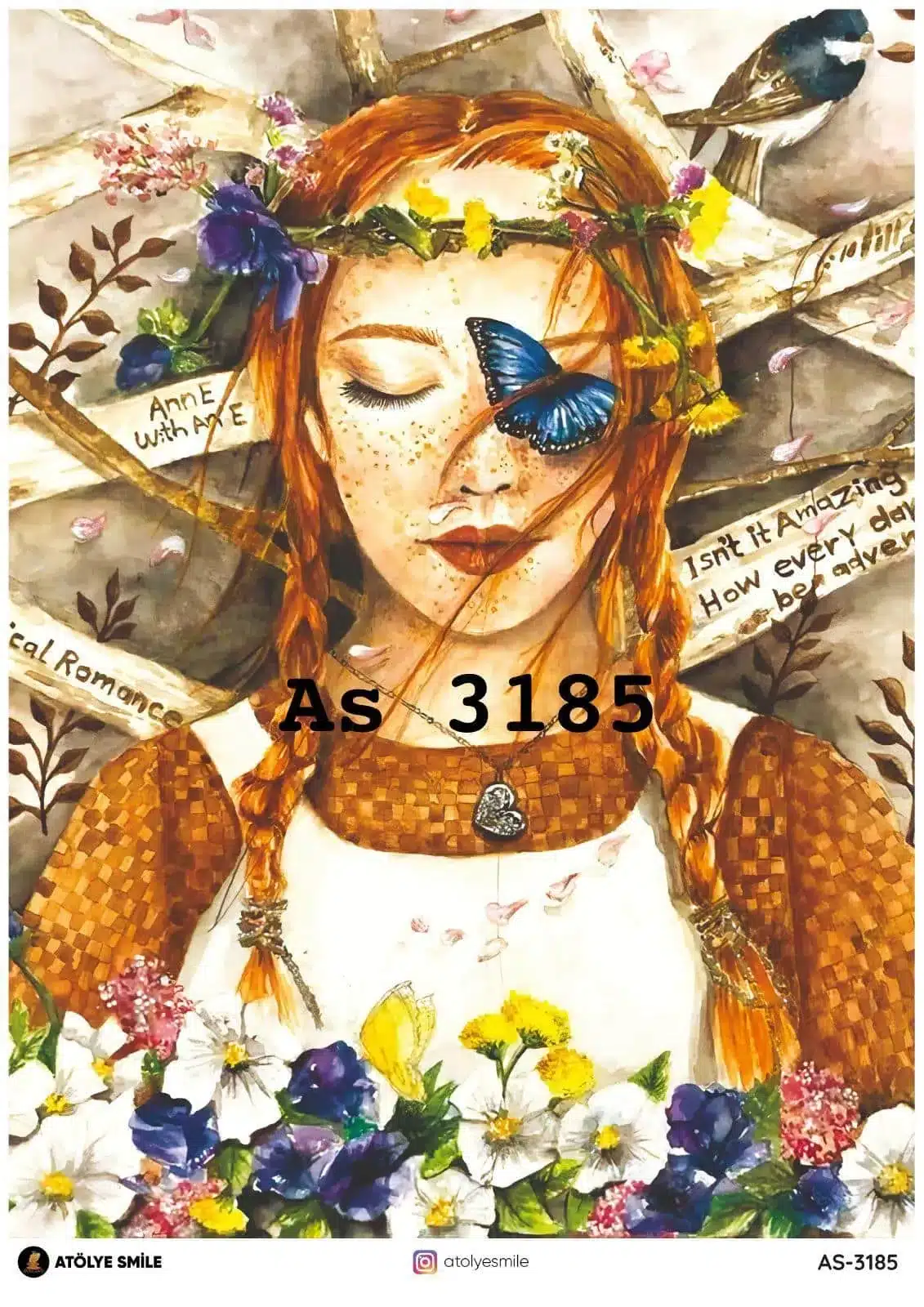 PD3185-AS | Pirinç Dekopaj Kağıdı (29x42 cm) 1 PD3185-AS | Pirinç Dekopaj Kağıdı (29x42 cm)