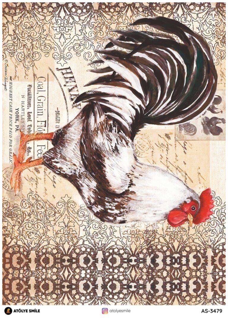 Pirinç Dekopaj Kağıdı-29x42 cm-PD3479-AS