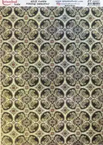 Pirinç Dekopaj Kağıdı (29x42 cm) PT 1207 2 Pirinç Dekopaj Kağıdı - PT1207