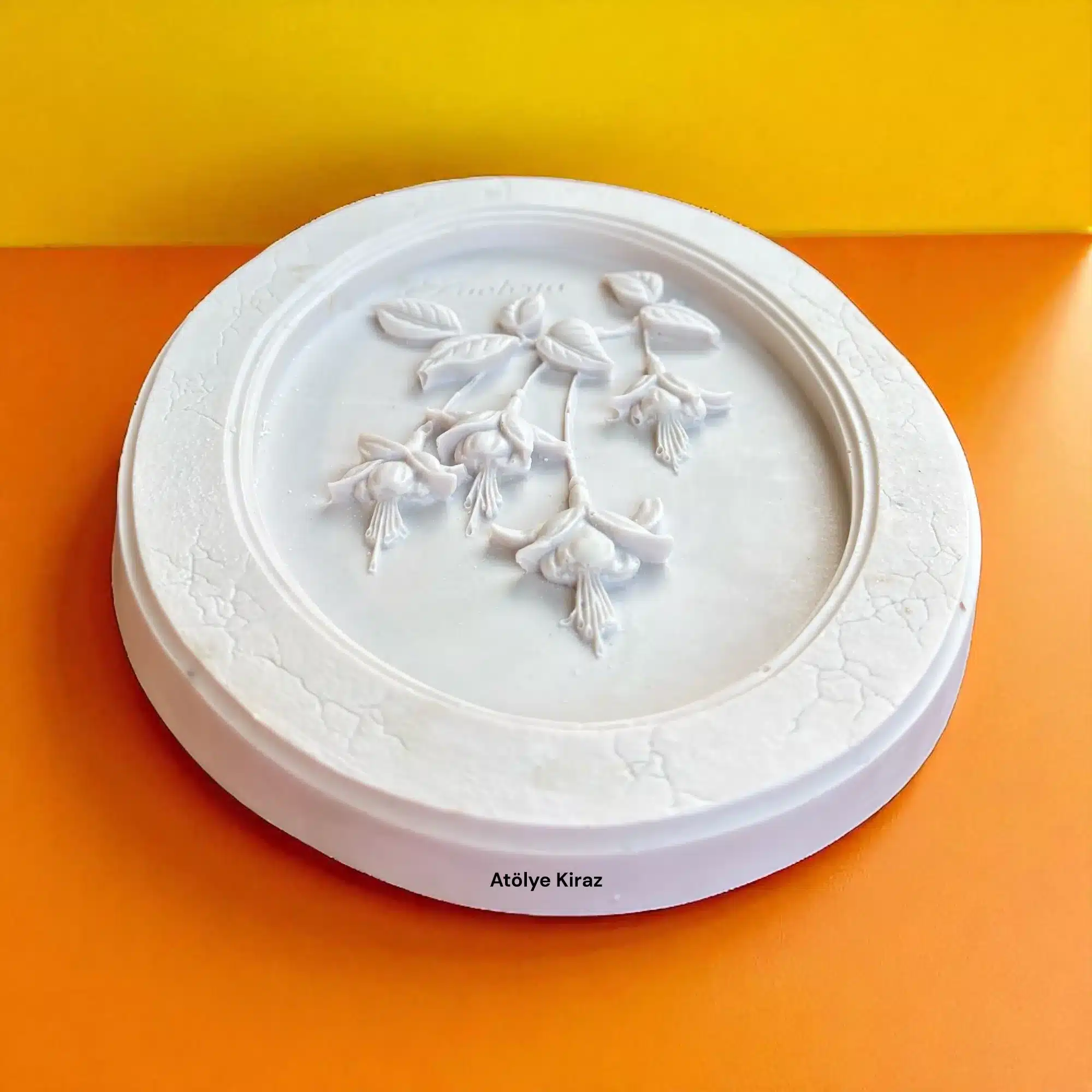 Çiçek Desenli Duvar Panosu | Ham Polyester Duvar Süsü | Fuşya | Siklamen 7 Çiçek Desenli Duvar Panosu | Ham Polyester Duvar Süsü | Fuşya Desenli