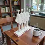 Soyut Dans Eden Kadınlar Heykeli : 4'lü Dekoratif Modern Obje
