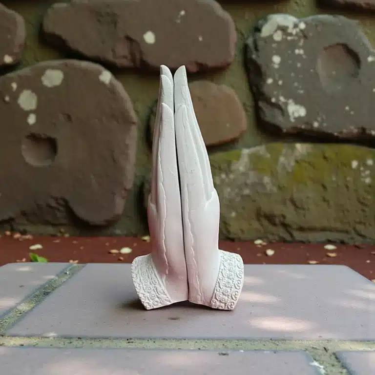 El Figürlü Buda Heykeli : Polyester Dekoratif Zen Biblosu
