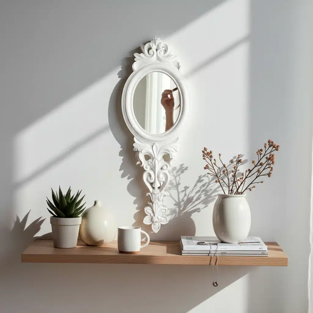 Dekoratif Polyester Ayna Çerçevesi: Vintage Duvar Dekoru 2 Dekoratif Polyester Ayna Çerçevesi: Vintage Duvar Dekoru