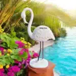 Metal-Ayakli-Flamingo-Figürü