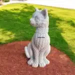 rattan-desenli-asil-kedi-heykeli