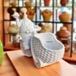 Ham Polyester Şaraplık : Şef Figürlü Bisikletli Şişe Tutucu