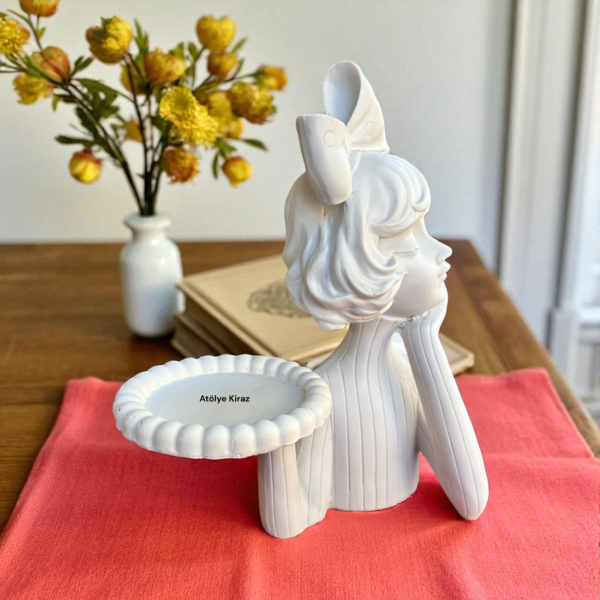 Ham Polyester Garson Kız Biblo : Dekoratif Servis Standı
