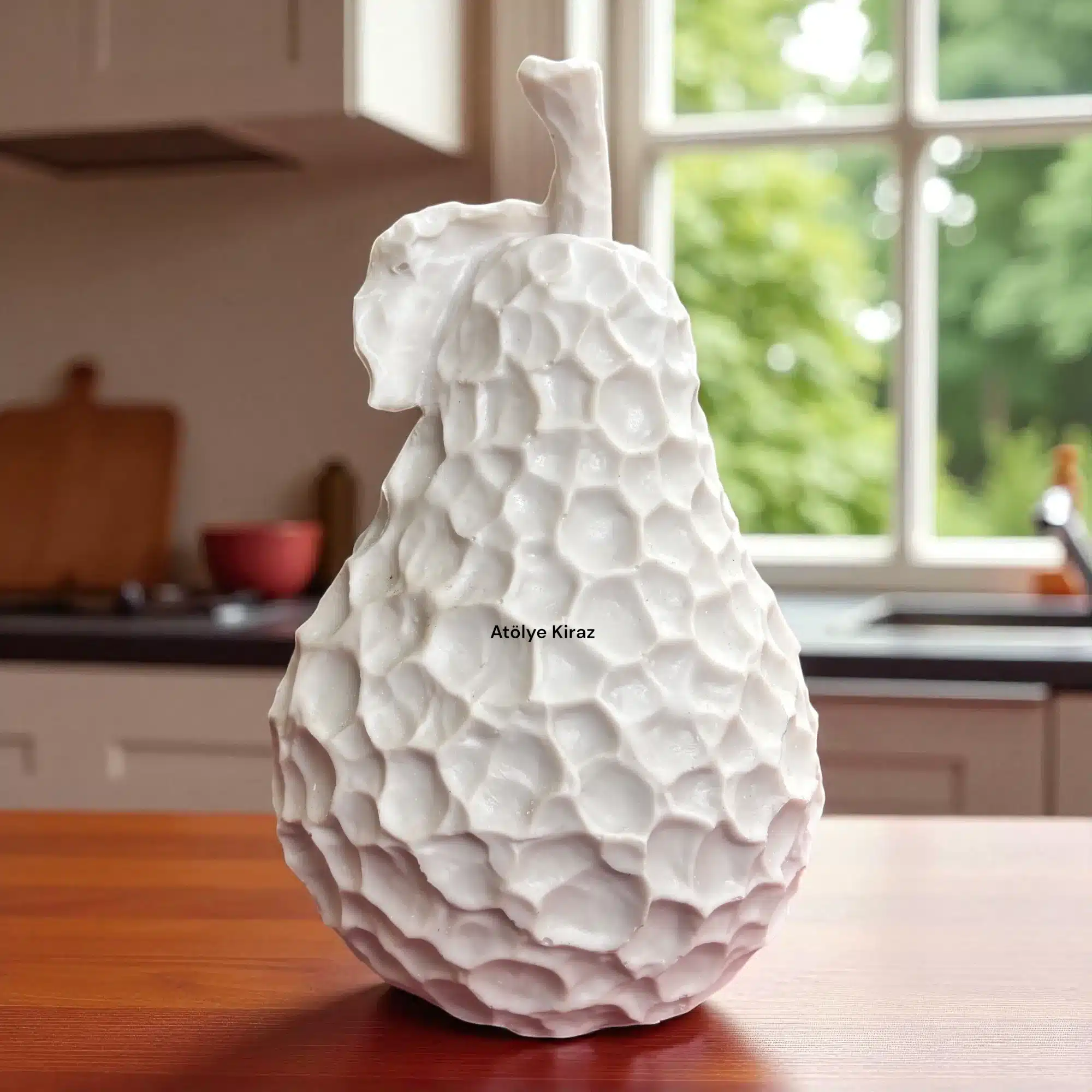 Petek Desenli Armut Figürü : Estetik Mutfak ve Ev Dekoru 7 Petek Desenli Armut Figürü : Estetik Mutfak ve Ev Dekoru