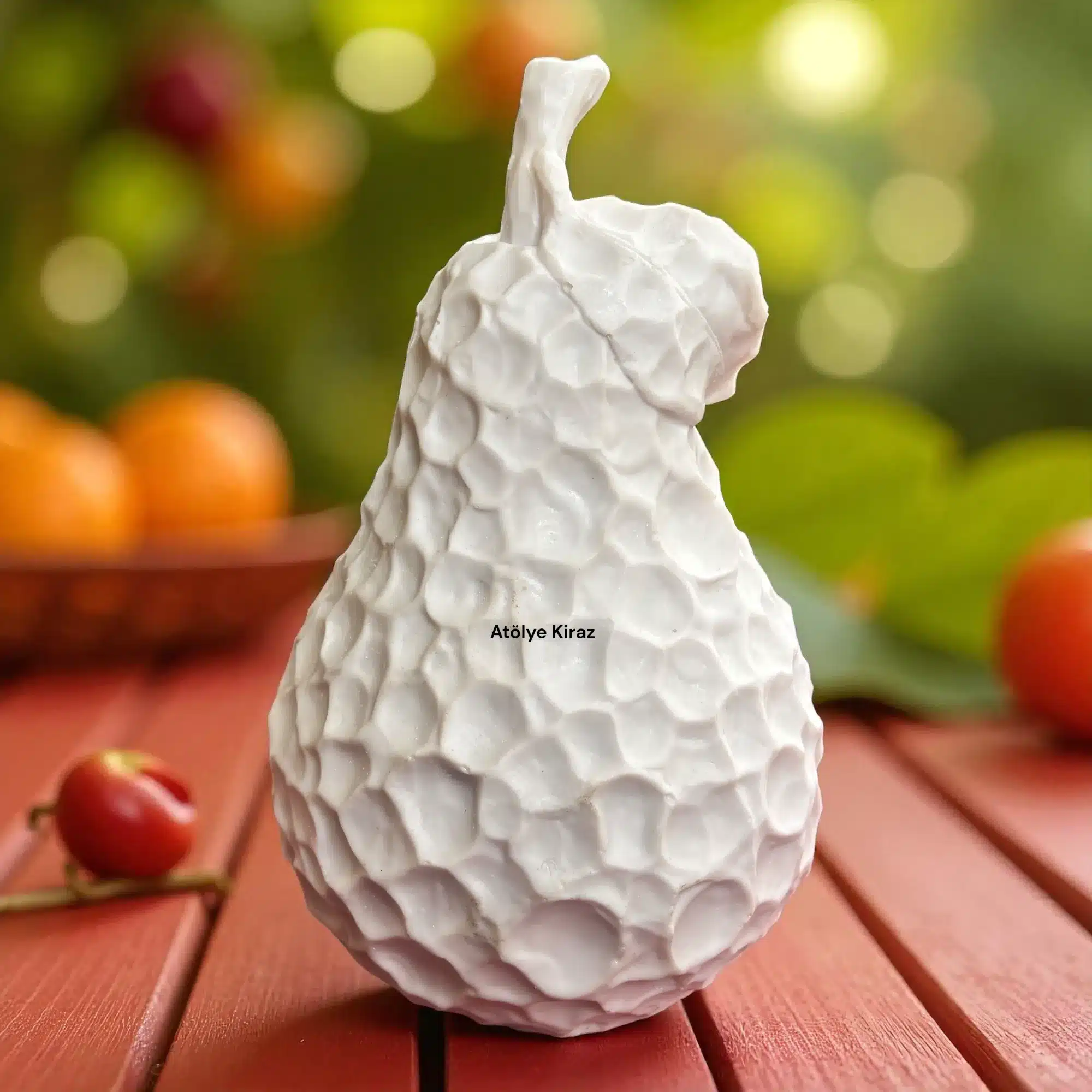 Petek Desenli Armut Figürü : Estetik Mutfak ve Ev Dekoru 4 Petek Desenli Armut Figürü : Estetik Mutfak ve Ev Dekoru