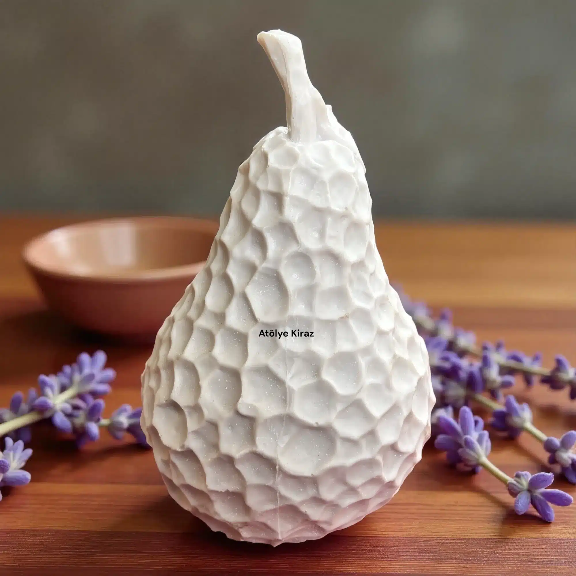 Petek Desenli Armut Figürü : Estetik Mutfak ve Ev Dekoru 3 Petek Desenli Armut Figürü : Estetik Mutfak ve Ev Dekoru