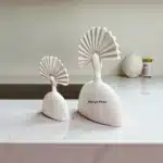 Ham Polyester Yelpaze Saçlı Kadın Heykeli : Modern Sanat Temalı Büst Seti