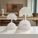 Ham Polyester Yelpaze Saçlı Kadın Heykeli : Modern Sanat Temalı Büst Seti