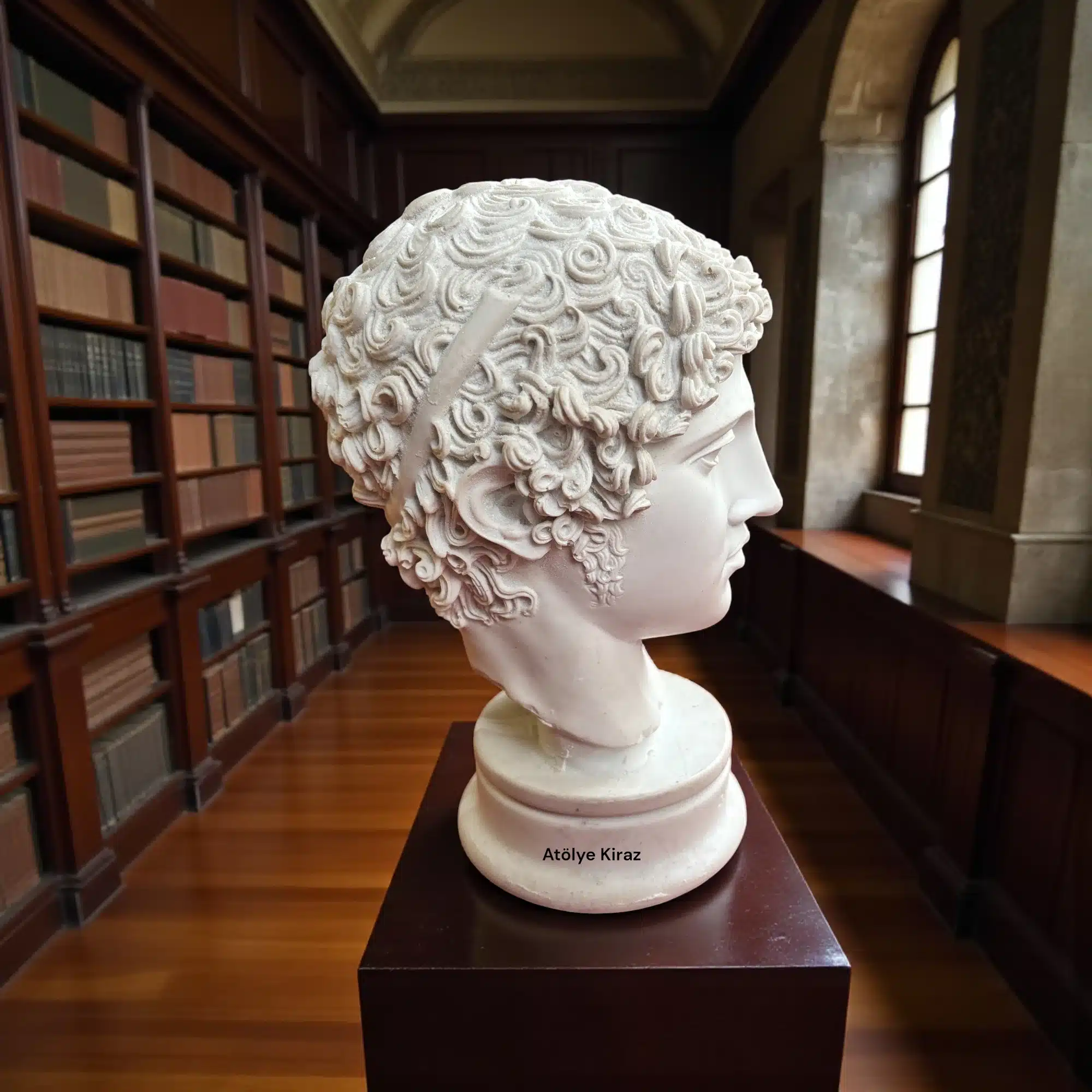 Boyanabilir Hermes Büstü : Ham Polyester Antik Yunan Heykel Figürü 5 Boyanabilir Hermes Büstü : Ham Polyester Antik Yunan Heykel Figürü