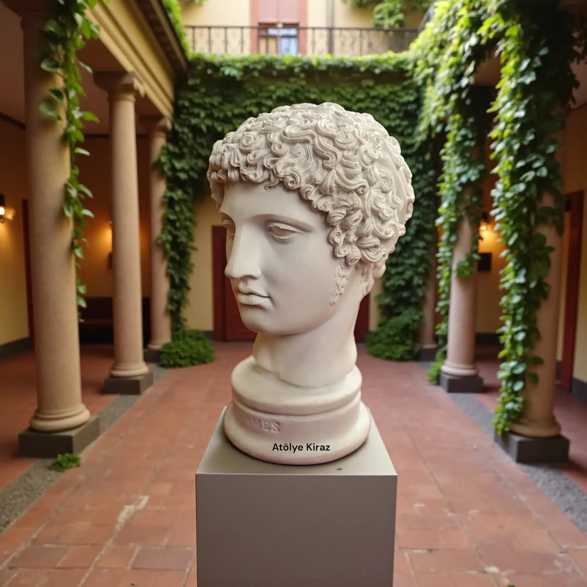 Boyanabilir Hermes Büstü : Ham Polyester Antik Yunan Heykel Figürü 3 Boyanabilir Hermes Büstü : Ham Polyester Antik Yunan Heykel Figürü