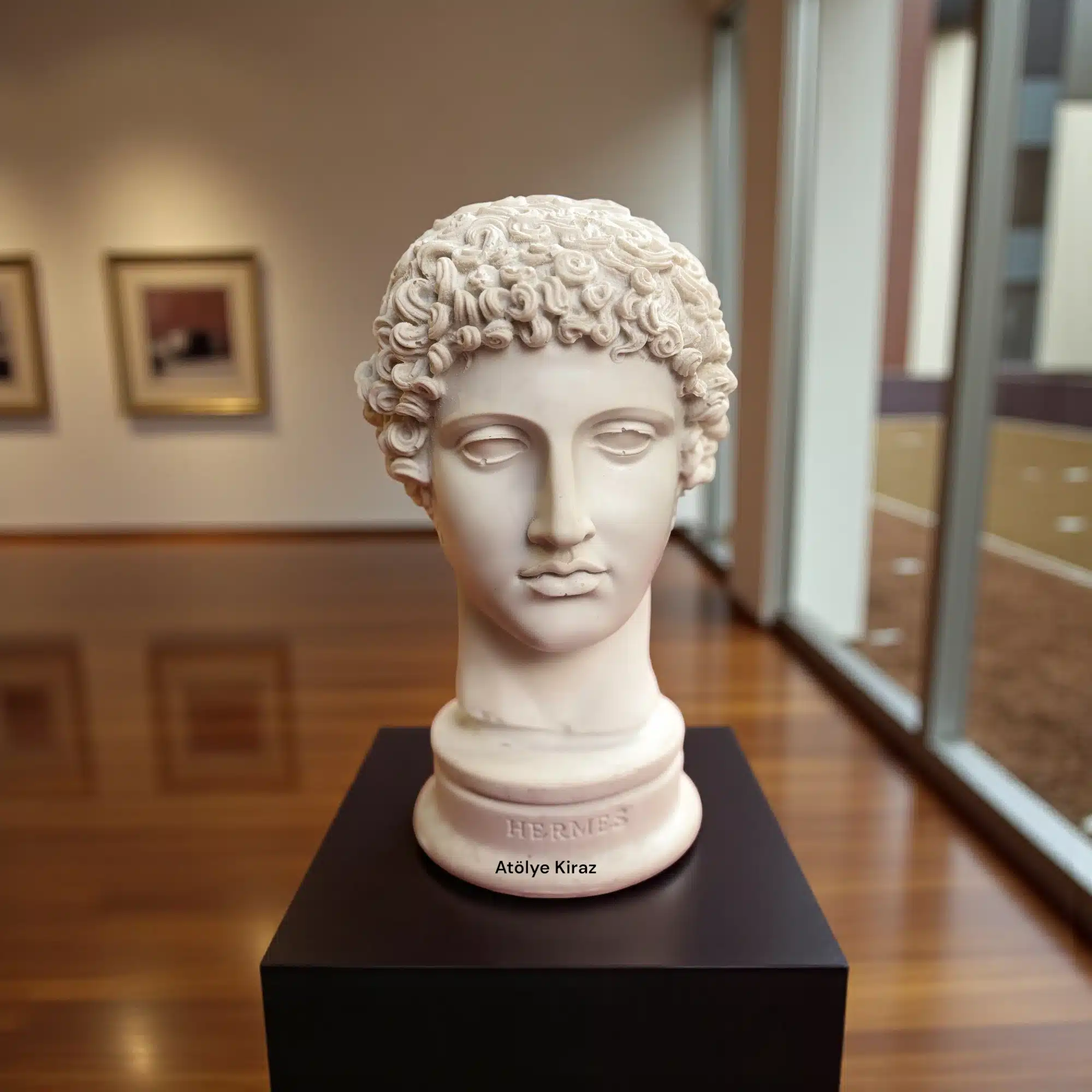 Boyanabilir Hermes Büstü : Ham Polyester Antik Yunan Heykel Figürü 1 Boyanabilir Hermes Büstü : Ham Polyester Antik Yunan Heykel Figürü