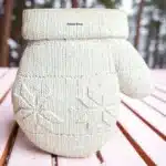 Ham Polyester Örgü Eldiven Figürü : Boyanabilir Kış Dekoratif Objesi