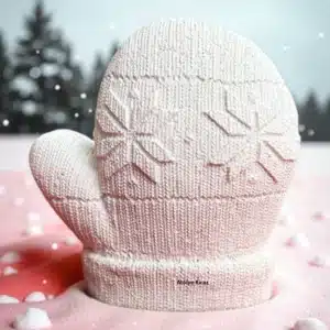 Ham Polyester Örgü Eldiven Figürü : Boyanabilir Kış Dekoratif Objesi