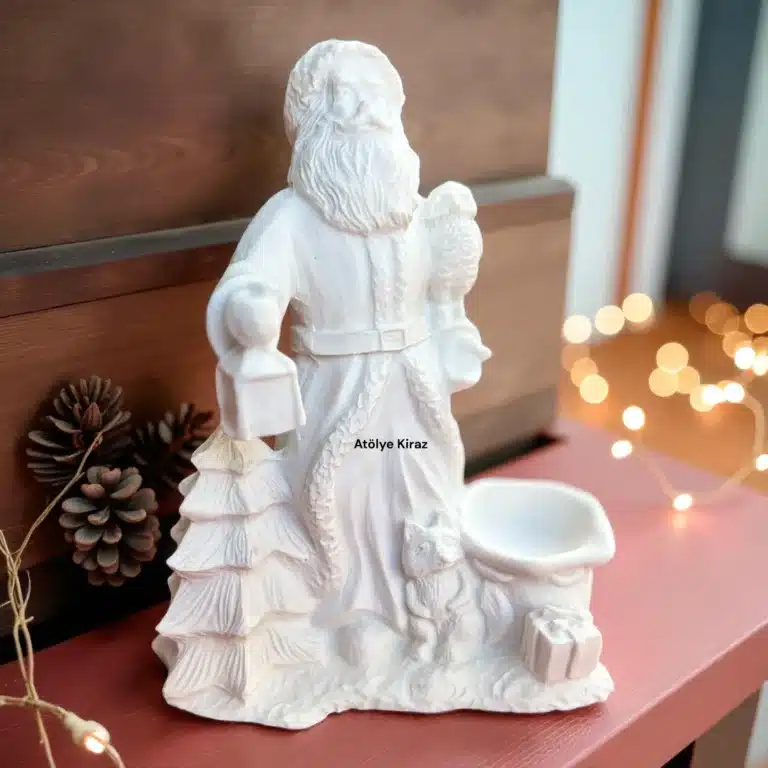 Ham Polyester Noel Baba Mumluk : Yılbaşı Temalı Dekoratif Figür