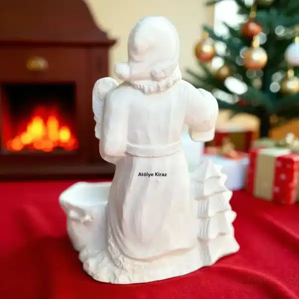 Ham Polyester Noel Baba Mumluk : Yılbaşı Temalı Dekoratif Figür