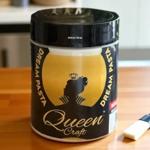 Queen Craft Dream Pasta : Doğal Taş Efektli İnce Taneli Doku Pastası - (250 gr)