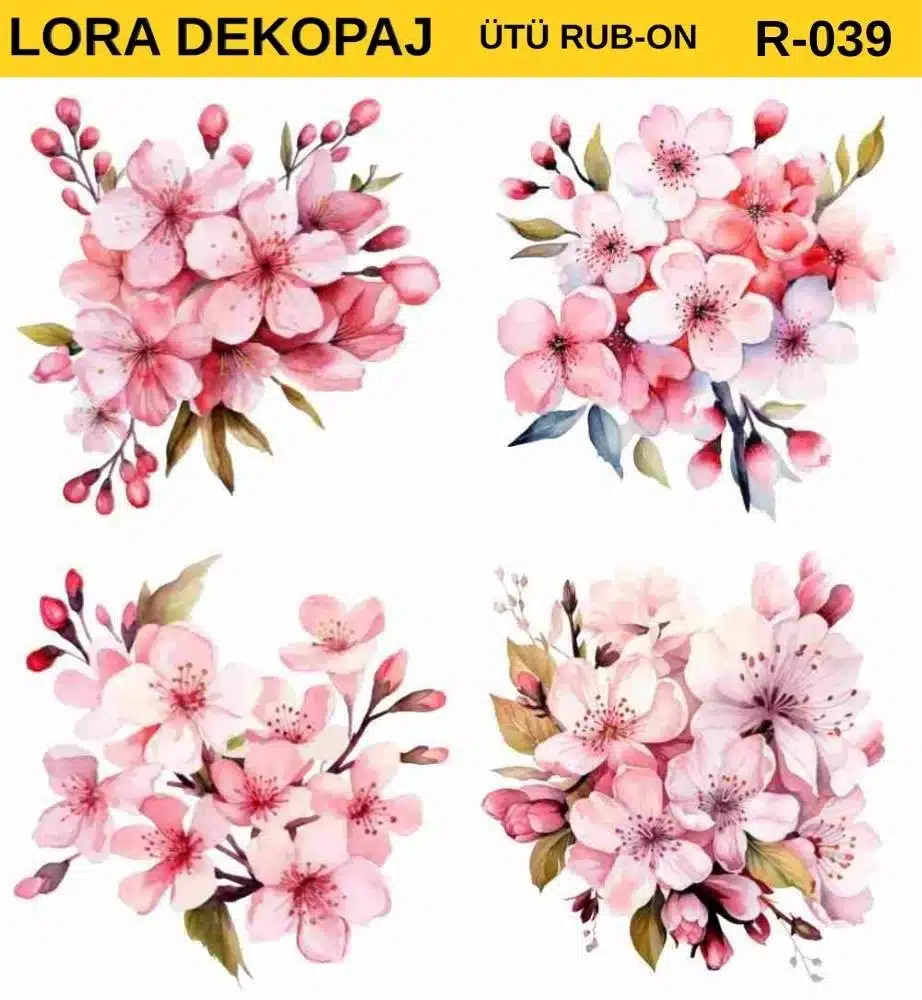 Ütü ile Rub On Transfer Kağıdı: Dekoratif Süsleme Kağıdı-RBN39-LRA | 30x30 cm 1 Ütü Ile Rub On Transfer Kağıdı: Dekoratif Süsleme Kağıdı-Rbn39-Lra | 30X30 Cm