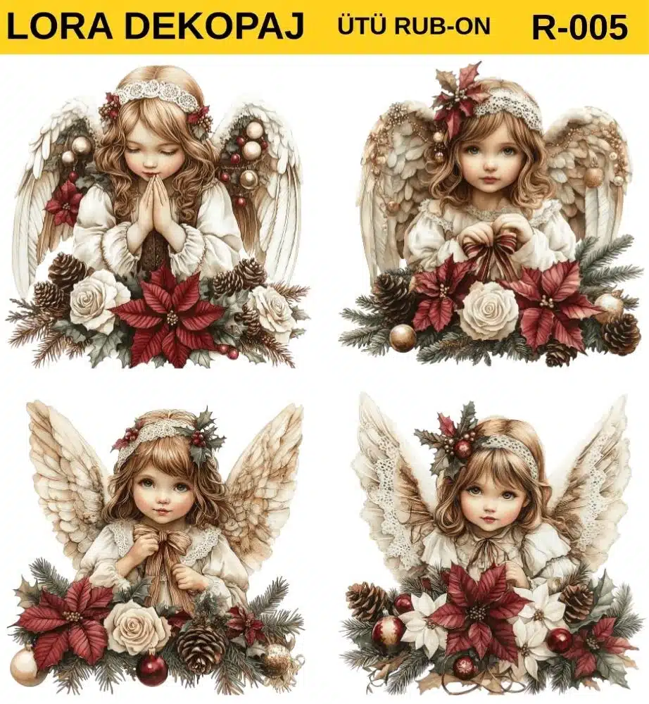 Ütü ile Rub On Transfer Kağıdı: Dekoratif Süsleme Kağıdı-RBN05-LRA | 30x30 cm 1 Ütü Ile Rub On Transfer Kağıdı: Dekoratif Süsleme Kağıdı-Rbn05-Lra | 30X30 Cm