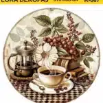 Ütü ile Rub On Transfer Kağıdı: Dekoratif Süsleme Kağıdı-RBN67-LRA | 30x30 cm