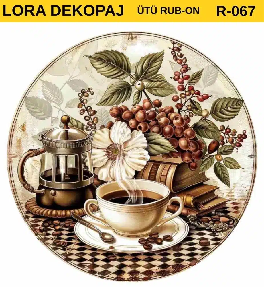 Ütü ile Rub On Transfer Kağıdı: Dekoratif Süsleme Kağıdı-RBN67-LRA | 30x30 cm 1 Ütü Ile Rub On Transfer Kağıdı: Dekoratif Süsleme Kağıdı-Rbn67-Lra | 30X30 Cm