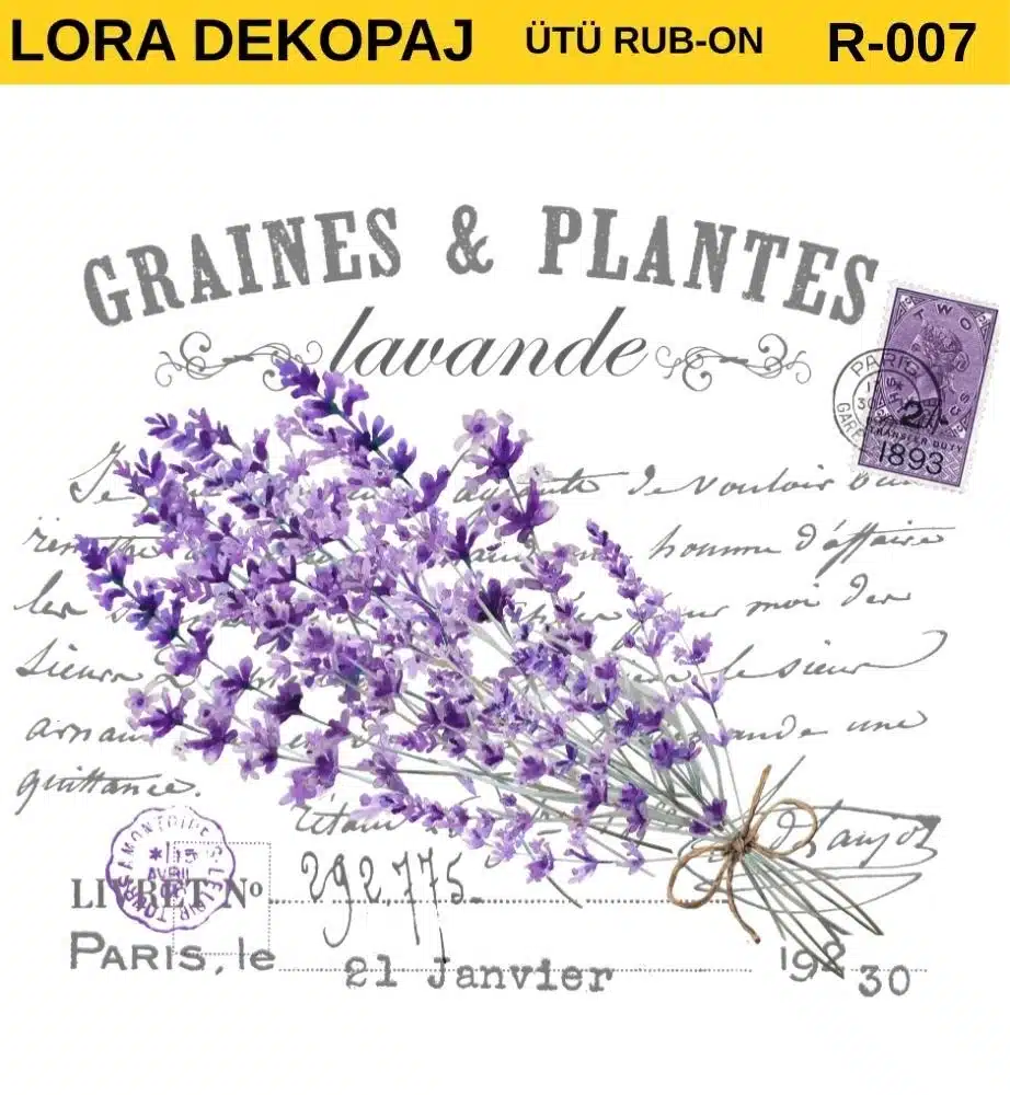 Ütü ile Rub On Transfer Kağıdı: Dekoratif Süsleme Kağıdı-RBN07-LRA | 30x30 cm 1 Ütü Ile Rub On Transfer Kağıdı: Dekoratif Süsleme Kağıdı-Rbn07-Lra | 30X30 Cm