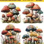 Ütü ile Rub On Transfer Kağıdı: Dekoratif Süsleme Kağıdı-RBN97-LRA | 30x30 cm