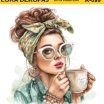 Ütü ile Rub On Transfer Kağıdı: Dekoratif Süsleme Kağıdı-RBN99-LRA | 30x30 cm
