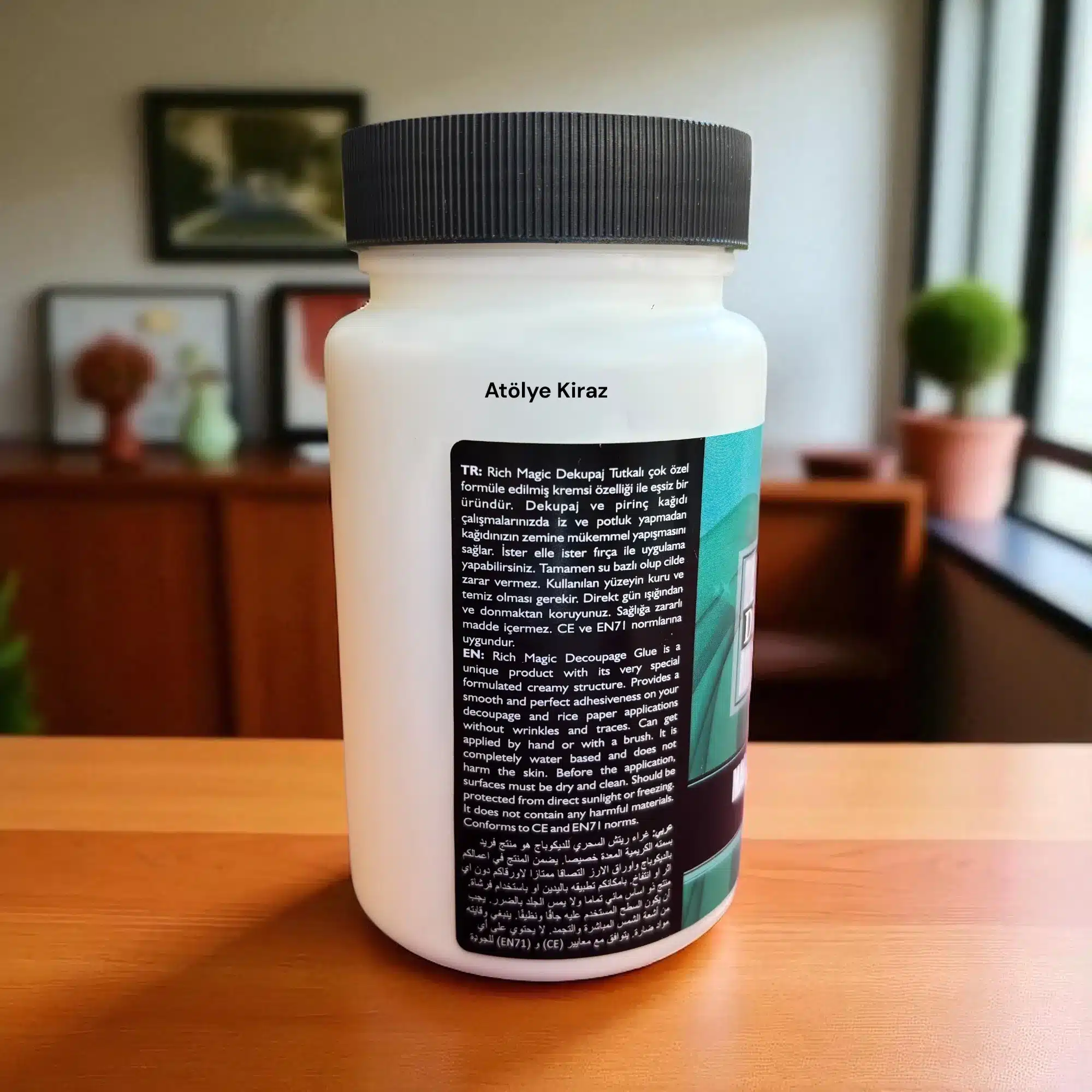 Rich Magic Dekopaj Tutkalı 250 ml | Su Bazlı Özel Formüllü Yapıştırıcı 3 Rich Magic Dekopaj Tutkalı