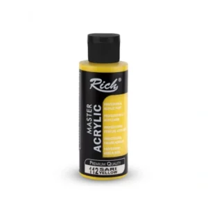 Rich Master Akrilik Boya | 112 Sarı - Yellow | 120 ml