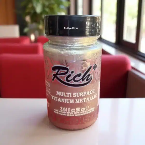 Rich Multi Surface Titanium Metalik Boya | 0164 Bal Köpüğü - Honey Foam | 90 Ml